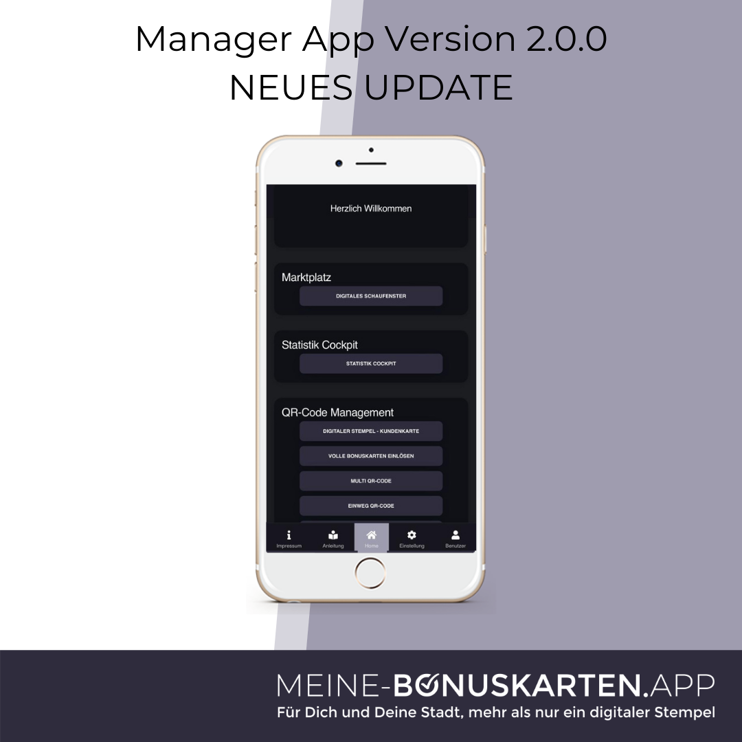 Neues Update – Bonuskarten Manager App 2.0.0