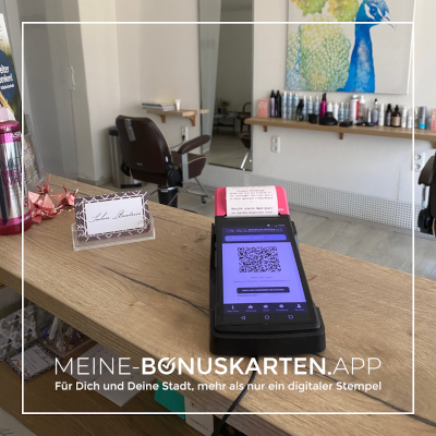 Salon Beatrice jetzt mit der Meine-Bonuskarten App und dem Digitalen-Schaufenster ausgestattet