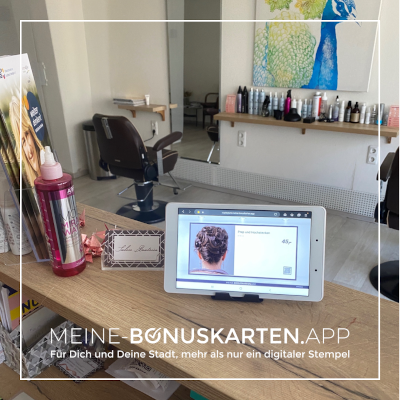 Salon Beatrice jetzt mit der Meine-Bonuskarten App und dem Digitalen-Schaufenster ausgestattet