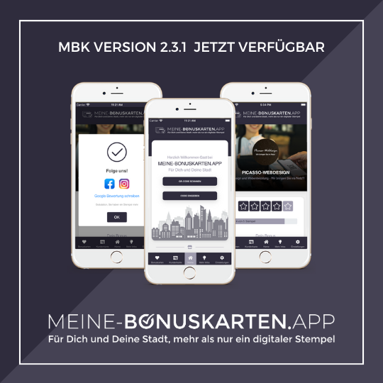 MEINE-BONUSKARTEN.APP – Version 2.3.1 verfügbar!