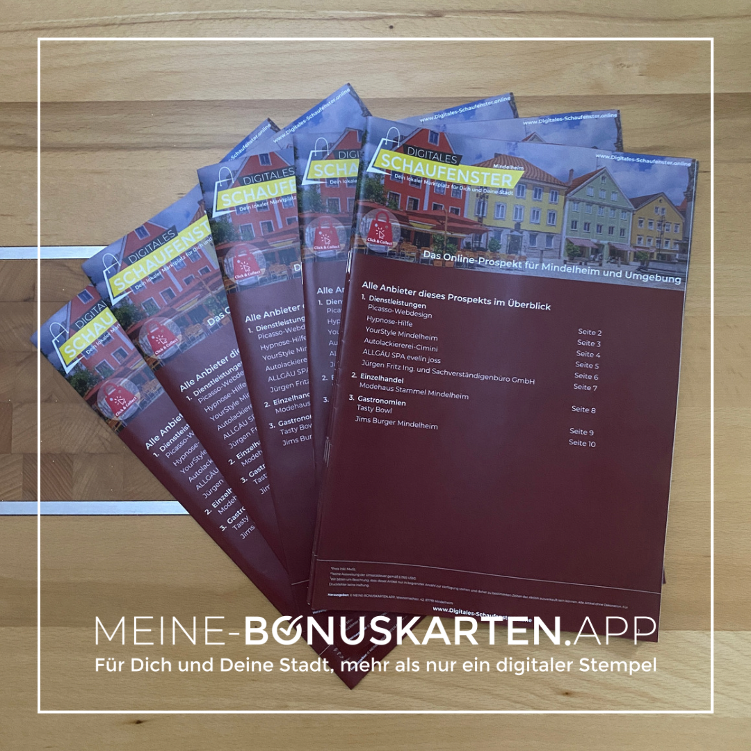 Das Digitale Schaufenster Prospekt in Mindelheim