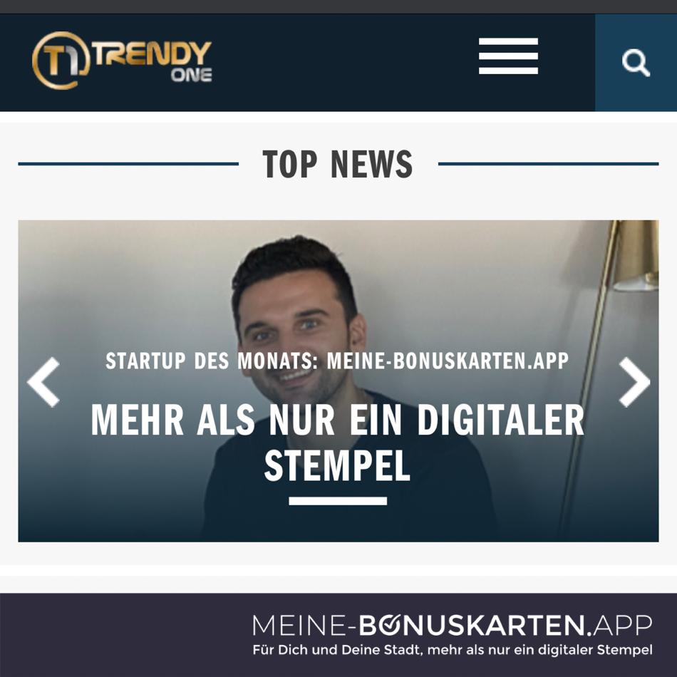 TRENDYone – Startup des Monats